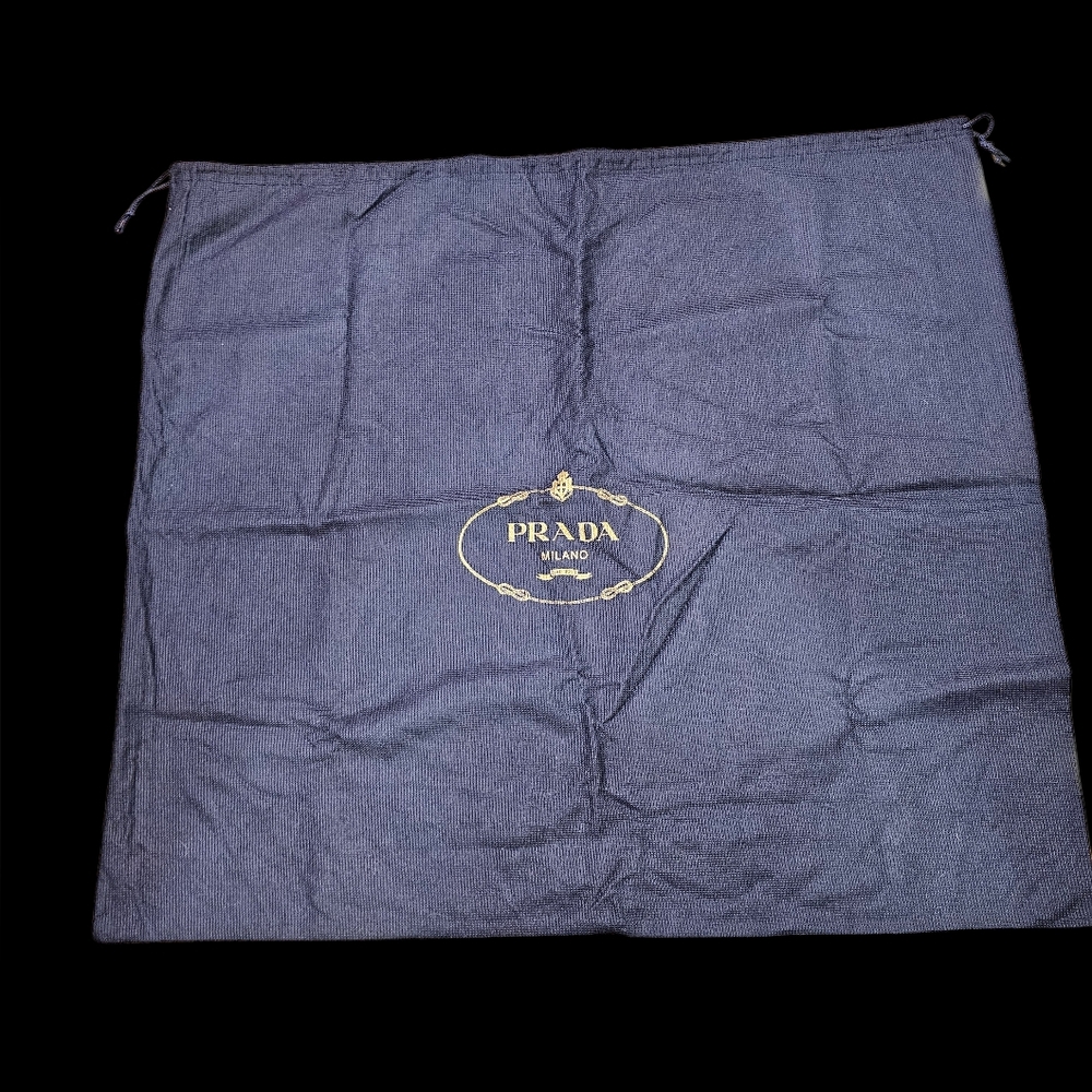 Prada Vintage Black Drawstring Luxury Dustbag